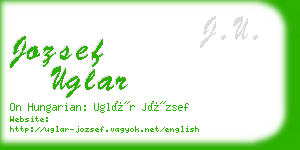 jozsef uglar business card